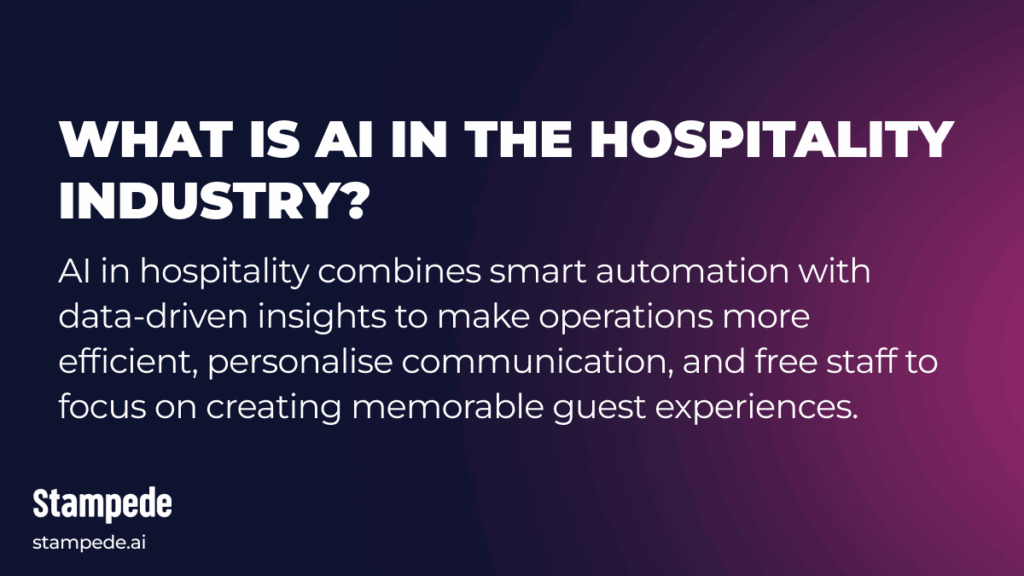 What is AI in hospitality